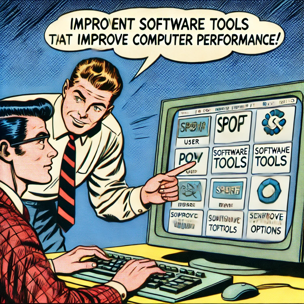 explications d'un technicien sur des outils logiciels d'optimisation informatique