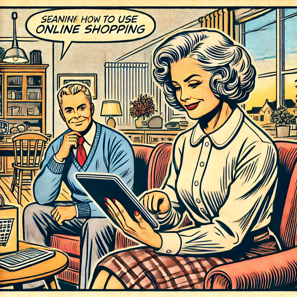 Senior et numerique : Faire du shopping depuis chez soi