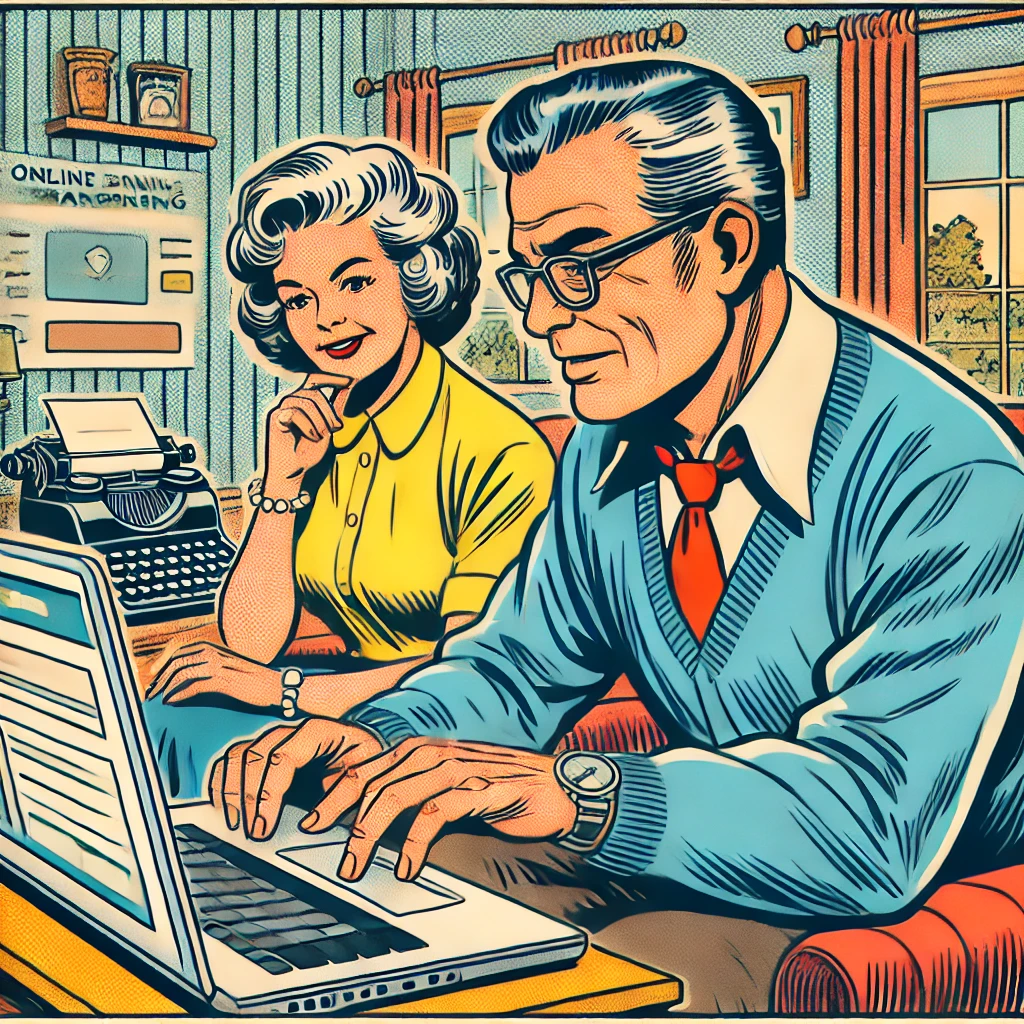 Senior apprenant l'informatique avec un formateur à domicile
