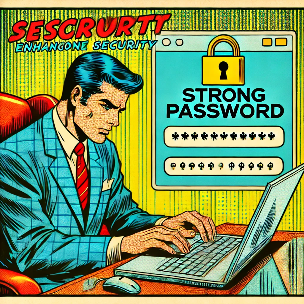 Utilisateur créant un mot de passe sécurisé pour la protection des données en ligne