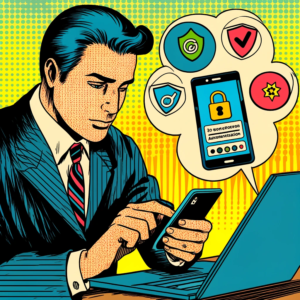 Utilisateur activant l'authentification à deux facteurs pour sécuriser ses comptes
