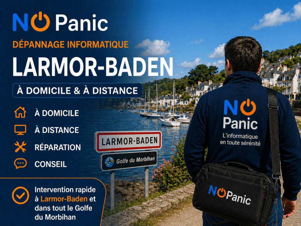 Dépannage informatique à domicile à Larmor-Baden
