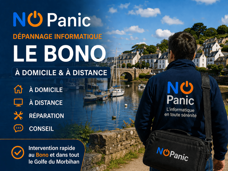 Dépannage informatique à Le Bono : une intervention claire, utile, et durable