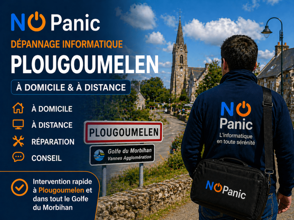 Vous cherchez un dépanneur à domicile à Plougoumelen ? No Panic est là